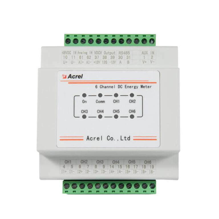 AMC16L DETT 6 Circuit DC Energy Meter WO LCD 1