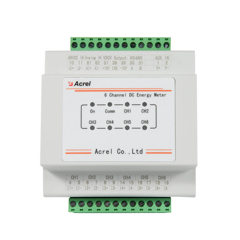 AMC16L DETT 6 Circuit DC Energy Meter WO LCD 1