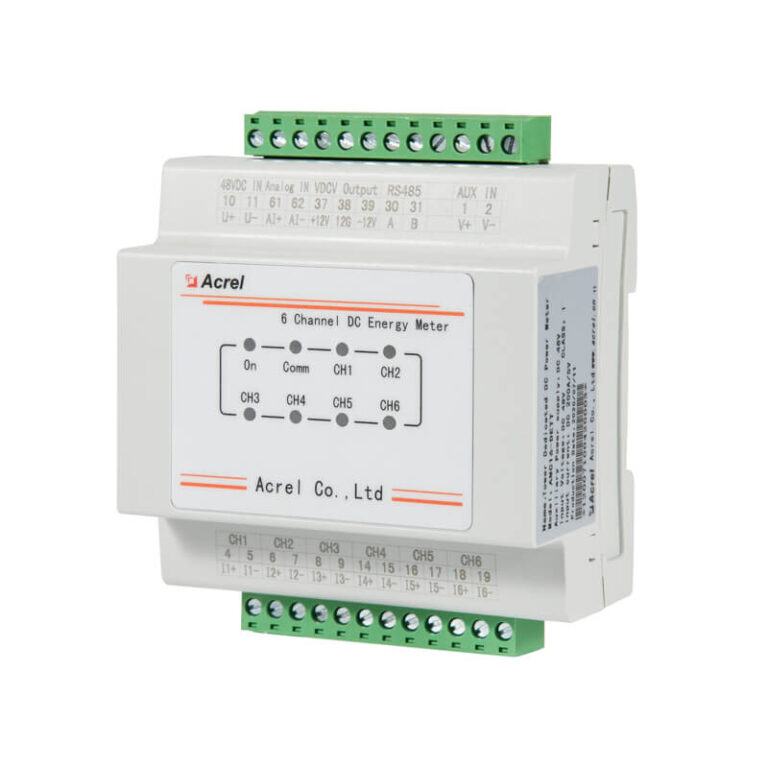 AMC16L DETT 6 Circuit DC Energy Meter WO LCD 3