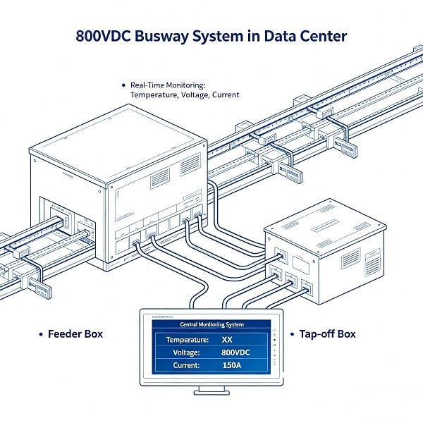 HVDC 800V Busway Monitoring Solution