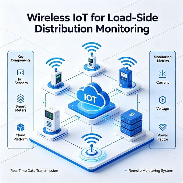 Wireless IoT for Load side Distribution Monitoring