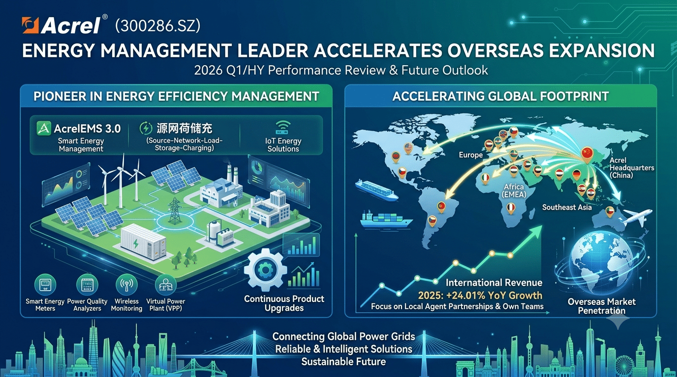 Acrel (300286.SZ) Report Energy Management Leader Accelerates Overseas Expansion