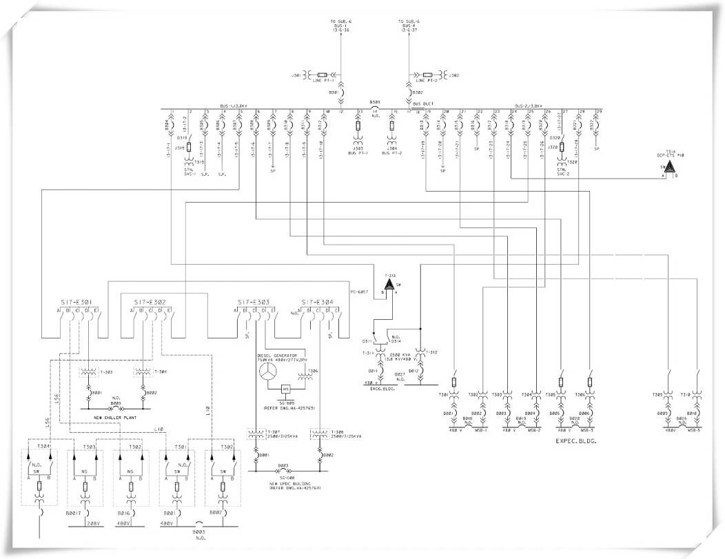 Saudi Arabian Oil Company Substation SLD
