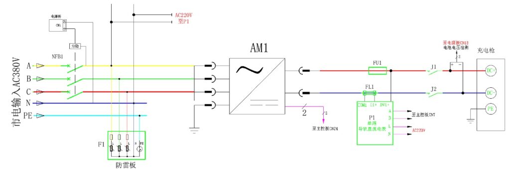 Simplified Schematic of a Charging Pile
